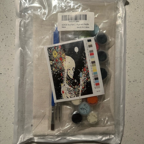 2x NWT paint by numbers for adults / Skeleton & Marilyn - Picture 3 of 12